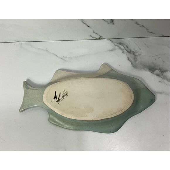 KENT FOLLETTE pottery Fish Dish - Picture 4 of 5